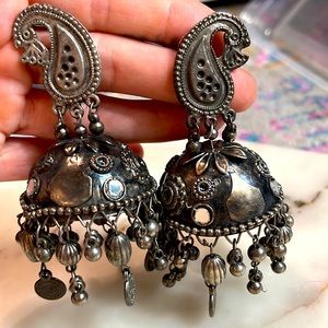 NWT jhumka Oxodized massive statement bohemian bollywood North Indian 🔥 piece